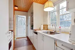 Walk-through kitchen in your home photo design