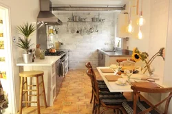 Проходная кухня в своем доме фото дизайн