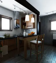Прахадная кухня ў сваім доме фота дызайн