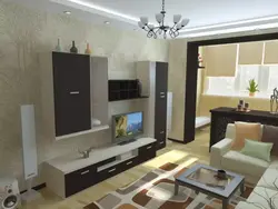 Living room design 20 meters with balcony