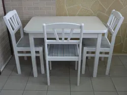 Стол и стулья на кухню комплект фото
