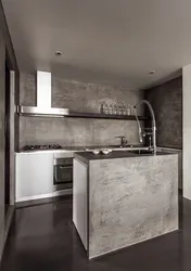 Kitchen design light concrete