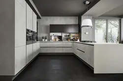 Kitchen design light concrete
