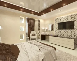 Bedrooms in chocolate tones photo