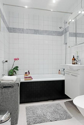 Белая ванная комната в хрущевке дизайн фото