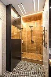 Shower from toilet in apartment photo