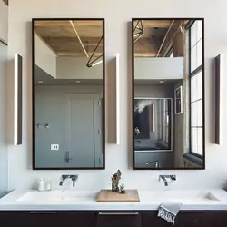 Mirror for a small bathroom photo