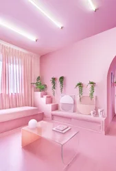 Розовая Гостиная В Квартире Фото