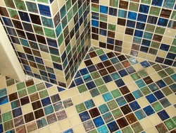 Mosaic for bathroom floor photo