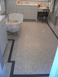 Мозаика на пол в ванну фото