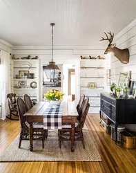 Kitchen living room rustic design