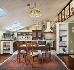 Kitchen living room rustic design