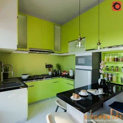 Kitchen design light green walls if