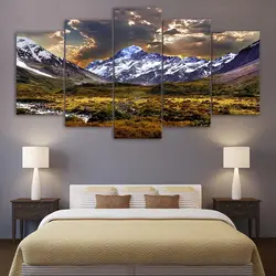 Large Paintings In The Bedroom Above The Bed Photo