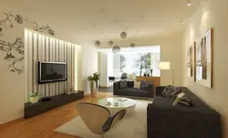 Дизайн интерьера гостиной в своем доме современном стиле обои