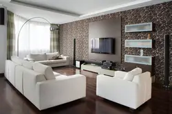 Interior design of the living room in your home modern style wallpaper
