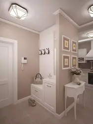 Interior of a small kitchen hallway