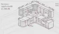 Дизайн кухни схема с размерами