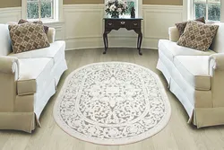 Round Carpets In The Living Room Interior Photo