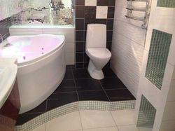 Photo of a combined bathroom with a corner bath