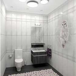 White Panels In The Bathroom Interior