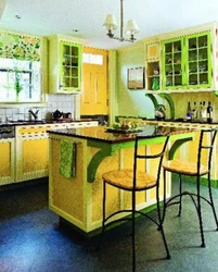 Yellow Green Kitchen Design
