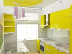 Yellow green kitchen design
