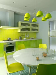 Дизайн Кухни Желто Зеленого Цвета