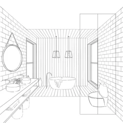 Ванны комнаты чертежи и фото