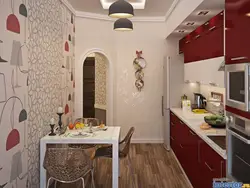 How To Combine Wallpaper In A Small Kitchen Photo