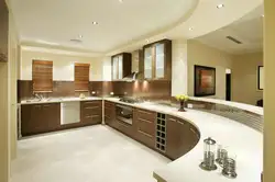 Beautiful kitchen in the house photo