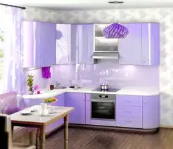 Kitchen Design Purple And White