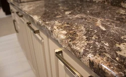 Royal opal light countertop in the kitchen photo