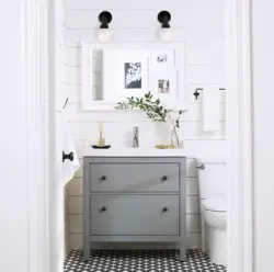 Bathroom cabinet in the interior