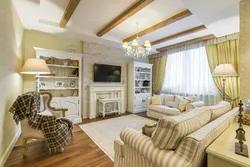 Living room in Provence style photo interior with your own
