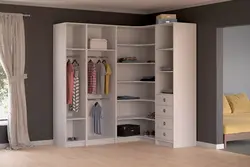 Small wardrobe in the bedroom photo