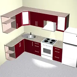 Kitchen design on 3 sides