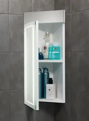 Photo of hanging cabinets in the bathroom
