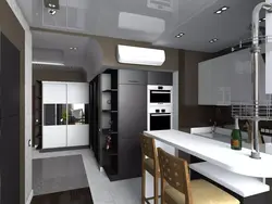 Studio kitchen design 35 sq.m.