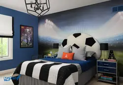Wallpaper for teenage boy's bedroom design