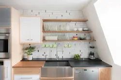 Irregularly shaped kitchen photo