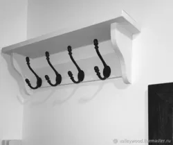 Design of hangers in the hallway wall photos