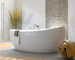 Bathroom bowl in the interior