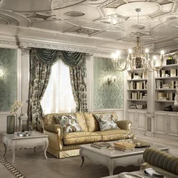 Classic living room in Italian style photo