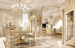 Classic Living Room In Italian Style Photo