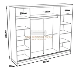 Photo of bedroom closet diagram