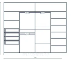 Yotoqxonadagi Shkafning Diagrammasi Fotosurati