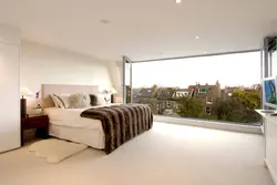 Bedroom design with panoramic view