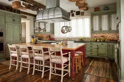 Wallpaper For The Kitchen In A Country House Photo