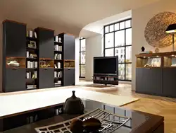 Living room interior in Germany photo